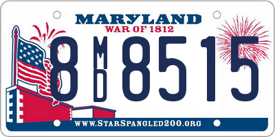 MD license plate 8MD8515