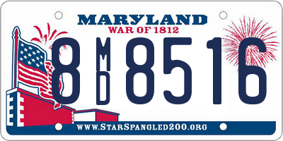 MD license plate 8MD8516