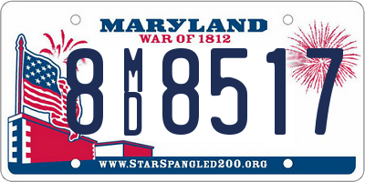 MD license plate 8MD8517