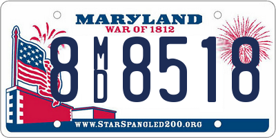 MD license plate 8MD8518
