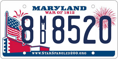 MD license plate 8MD8520