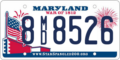 MD license plate 8MD8526