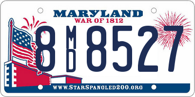 MD license plate 8MD8527