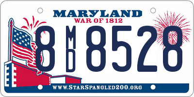 MD license plate 8MD8528