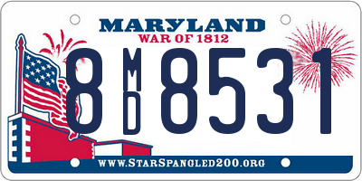 MD license plate 8MD8531