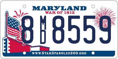 MD license plate 8MD8559