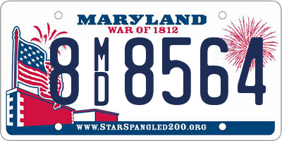 MD license plate 8MD8564