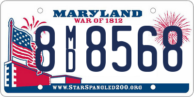 MD license plate 8MD8568