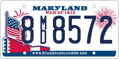 MD license plate 8MD8572