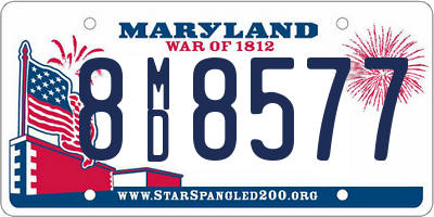 MD license plate 8MD8577