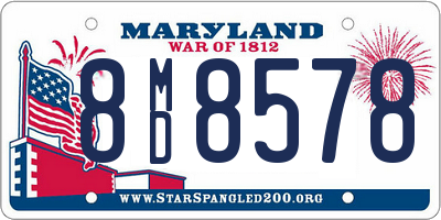 MD license plate 8MD8578