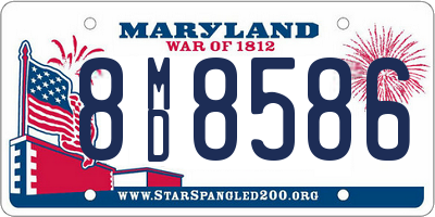 MD license plate 8MD8586