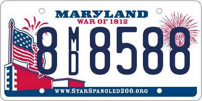 MD license plate 8MD8588