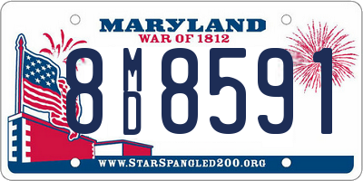 MD license plate 8MD8591