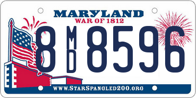 MD license plate 8MD8596