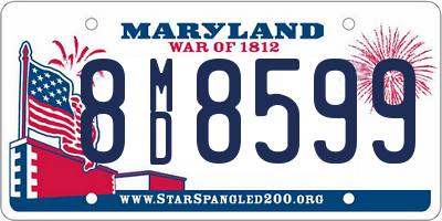 MD license plate 8MD8599