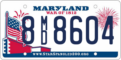 MD license plate 8MD8604