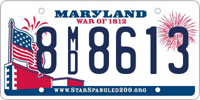 MD license plate 8MD8613