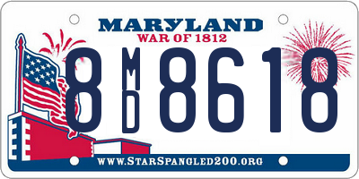 MD license plate 8MD8618