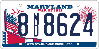 MD license plate 8MD8624
