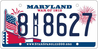 MD license plate 8MD8627