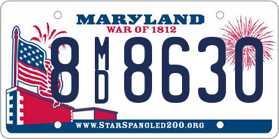 MD license plate 8MD8630