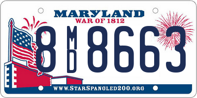 MD license plate 8MD8663
