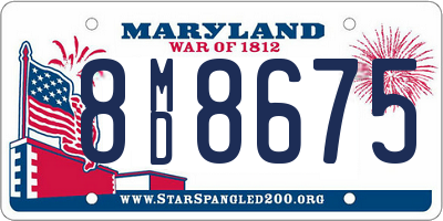 MD license plate 8MD8675
