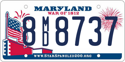 MD license plate 8MD8737