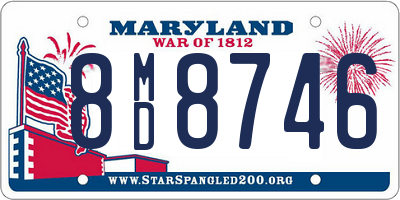 MD license plate 8MD8746