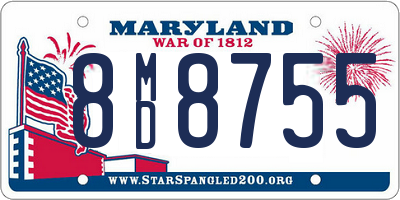 MD license plate 8MD8755