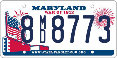MD license plate 8MD8773