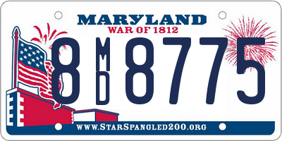 MD license plate 8MD8775