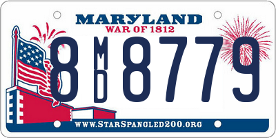 MD license plate 8MD8779