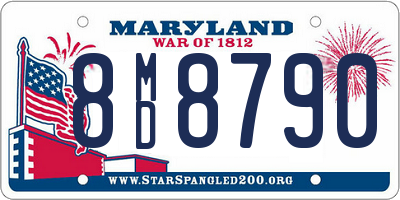 MD license plate 8MD8790