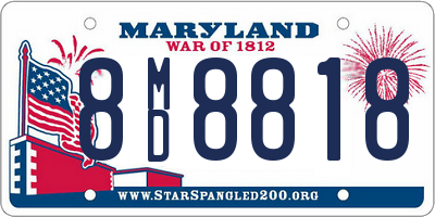 MD license plate 8MD8818
