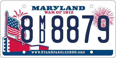MD license plate 8MD8879