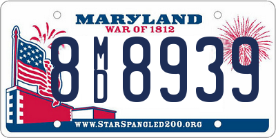 MD license plate 8MD8939