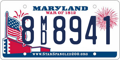 MD license plate 8MD8941