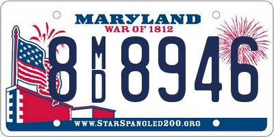 MD license plate 8MD8946