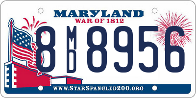 MD license plate 8MD8956