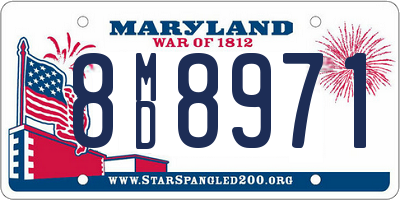 MD license plate 8MD8971