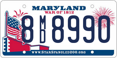 MD license plate 8MD8990