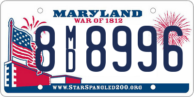 MD license plate 8MD8996