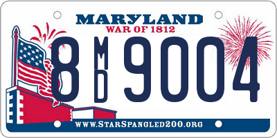 MD license plate 8MD9004