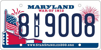 MD license plate 8MD9008