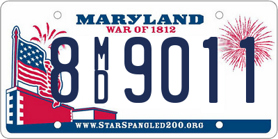 MD license plate 8MD9011