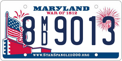 MD license plate 8MD9013