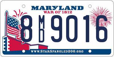 MD license plate 8MD9016