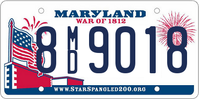 MD license plate 8MD9018